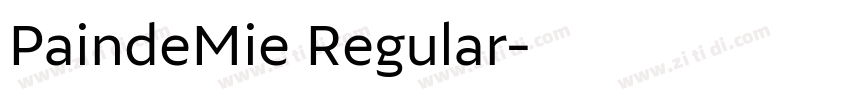 PaindeMie Regular字体转换
